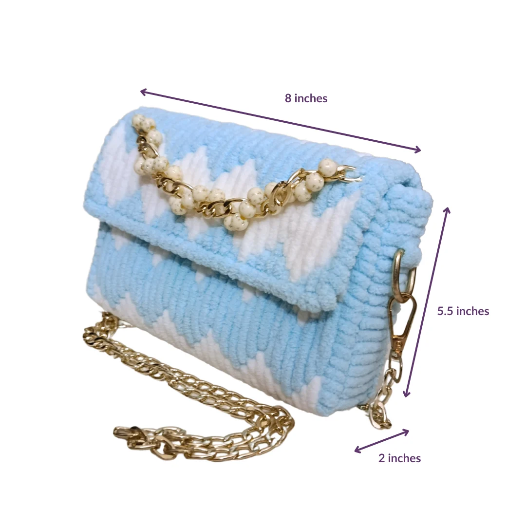 Blue Skies Handbag side