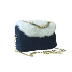 Enchanter-Blue-Elegance-Cotton-Handbag-front