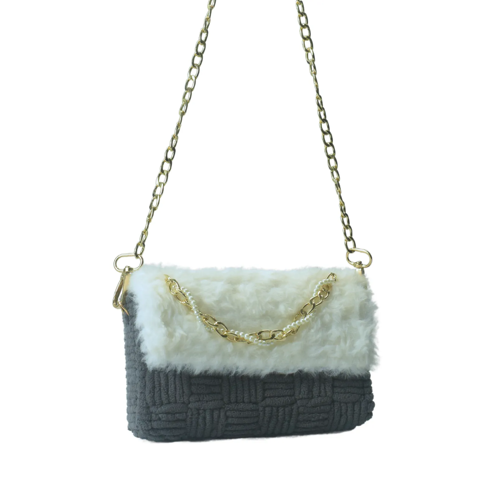 Enchanter Grey Glory Cotton Handbag - Image 4