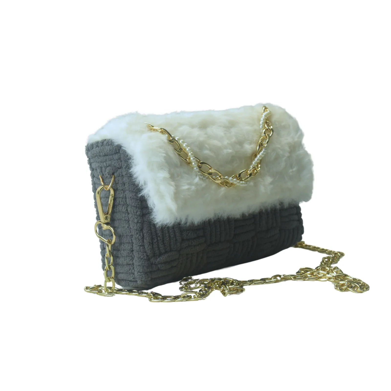 Enchanter Grey Glory Cotton Handbag - Image 3